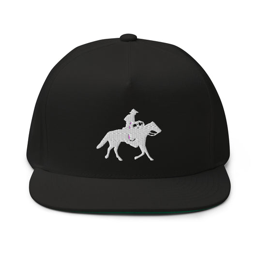 Ori Horse Logo Flat Bill Cap